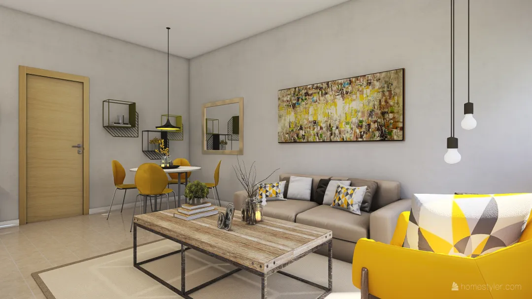 Monoambiente - DRC Inmobiliaria 3d design renderings