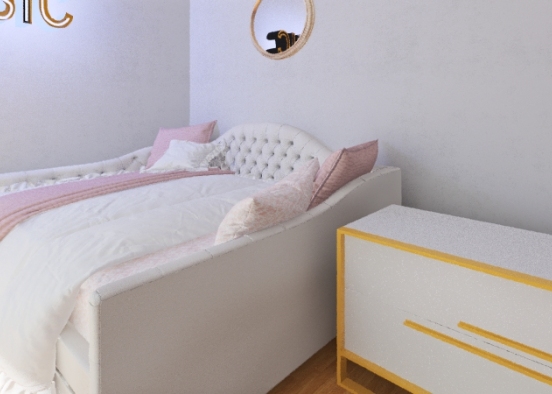 The Girly Bedroom Design Rendering