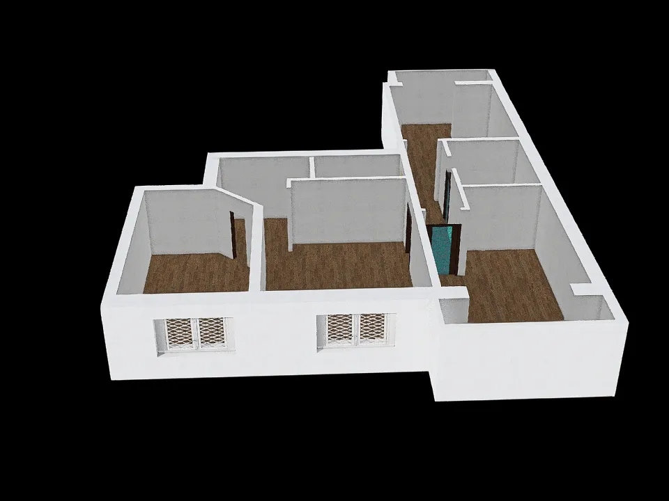 План квартиры №1 3d design renderings