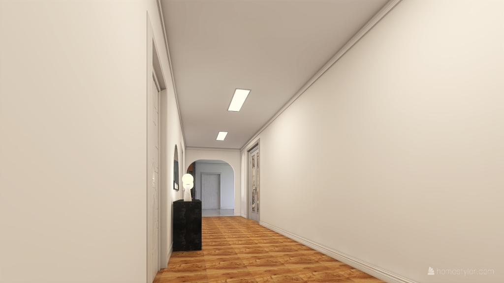 ArtDeco Industrial TropicalTheme Yellow Grey Aisle 3d design renderings