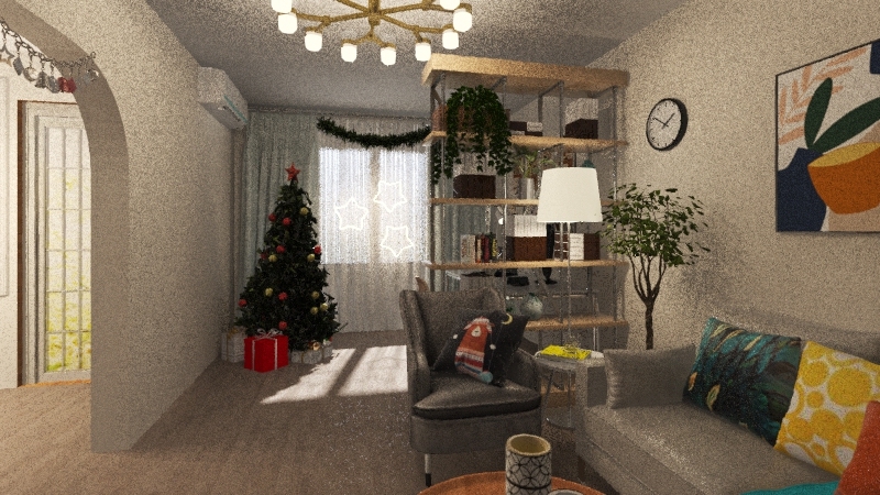 Floor New Year 3d design renderings
