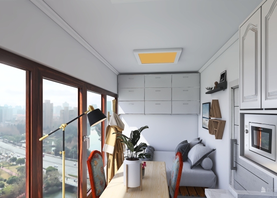 small studio apartment  Design Rendering