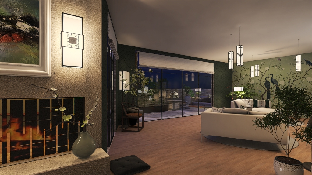 Hallway 3d design renderings
