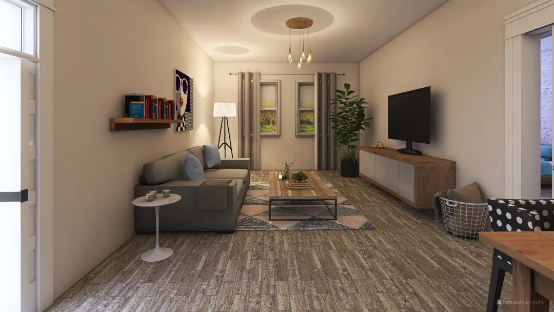 small appartment 3d design renderings