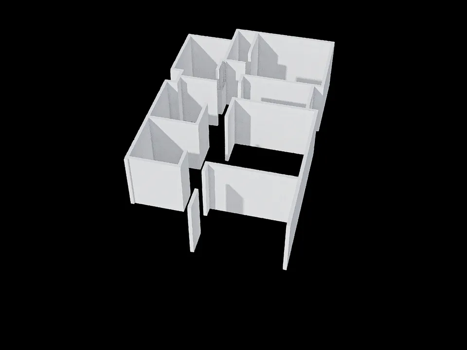 planta da casa 3d design renderings