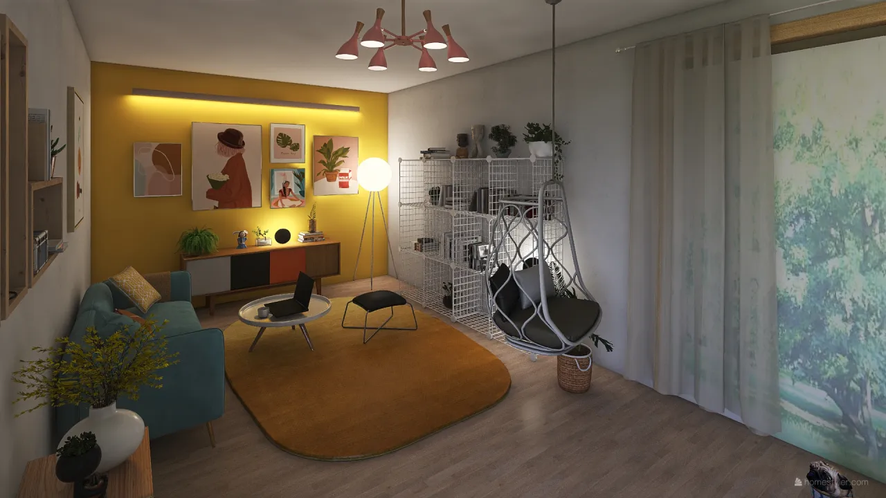 Salon Ola 2 3d design renderings