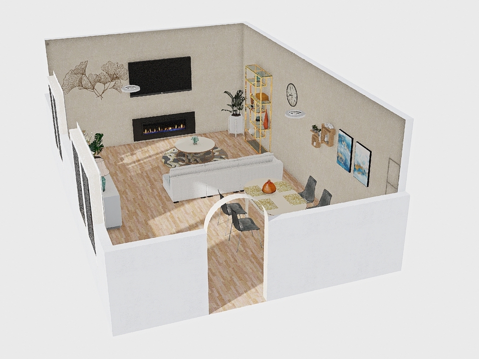 sand room 3d design renderings