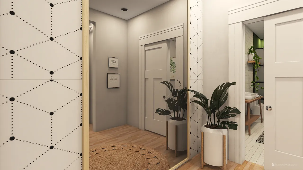 Bela casa divertida 3d design renderings