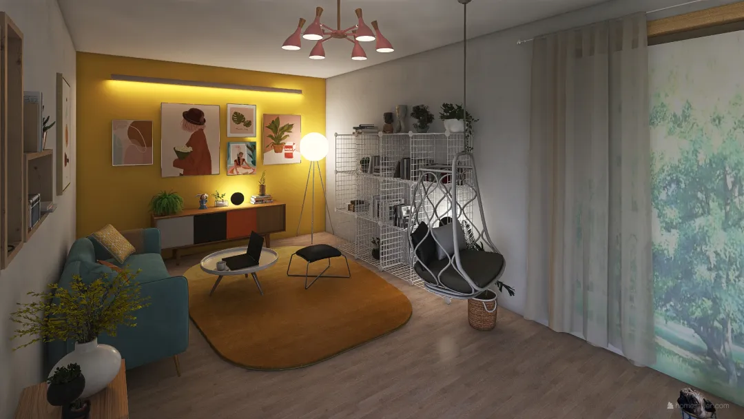 Salon Ola 2 3d design renderings