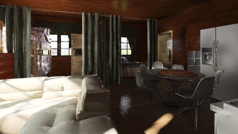 Studio Cabin 3d design renderings
