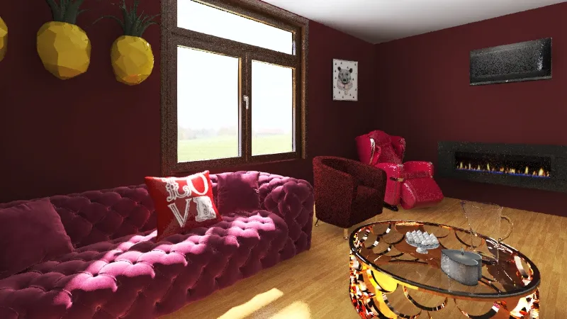 lounge room 3d design renderings