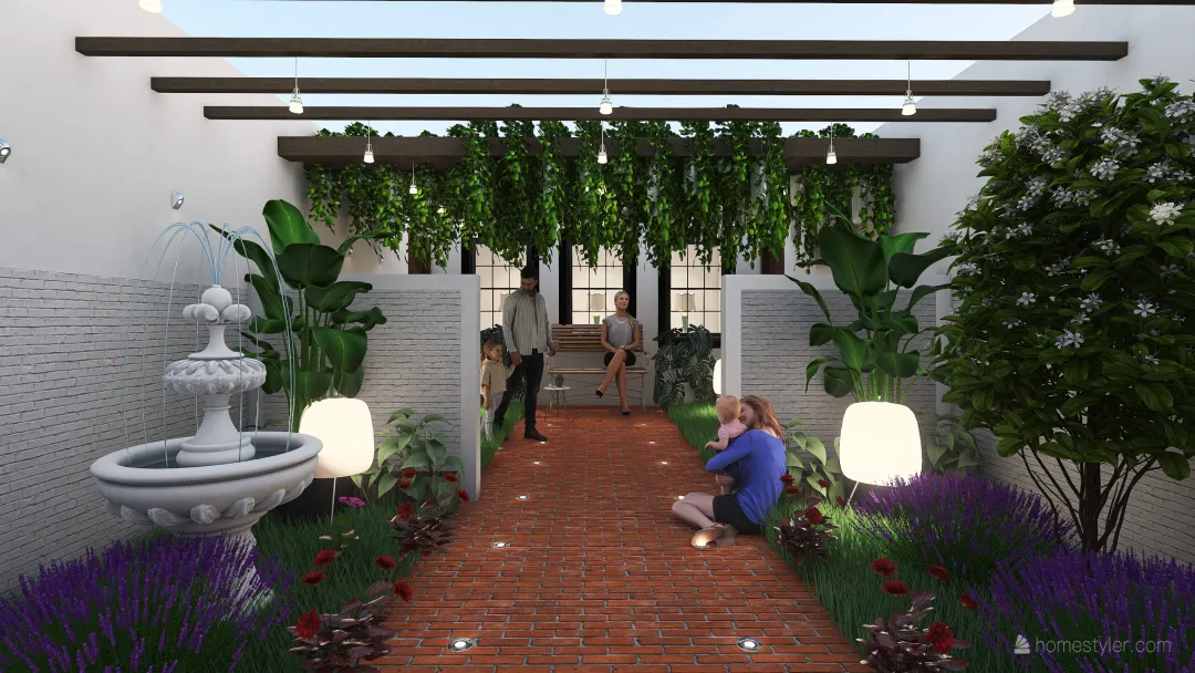 Taman Belakang \Small Backyard 3d design renderings