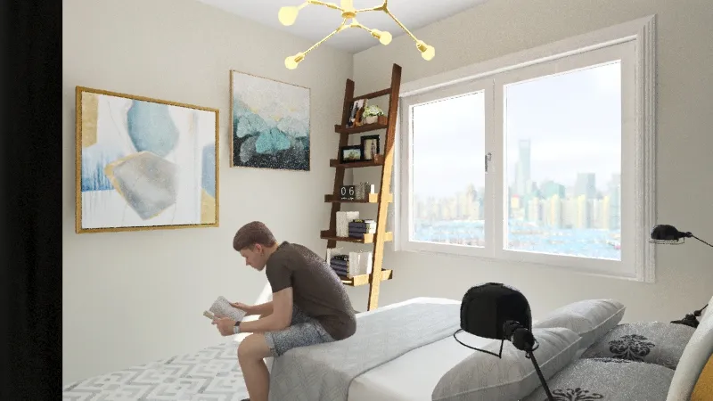 Minimalist Bedroom 3d design renderings