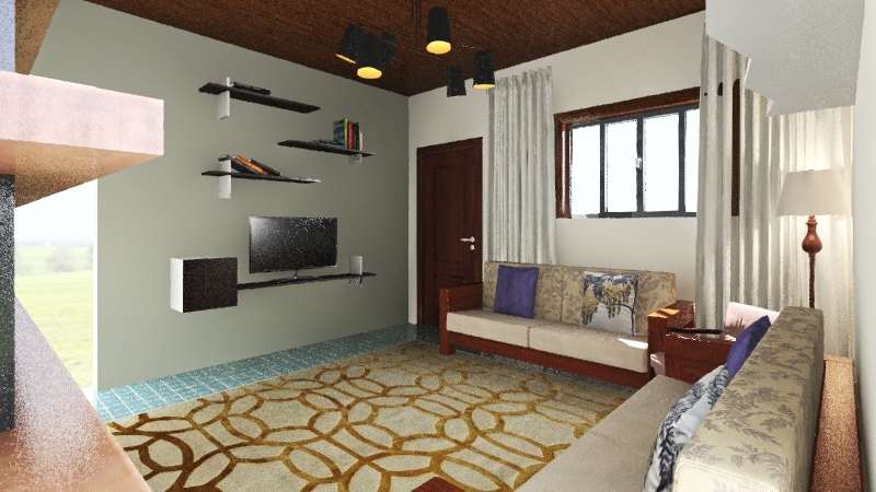 Sala de Estar 3d design renderings