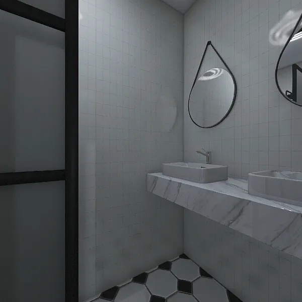 Baño principal 3d design renderings