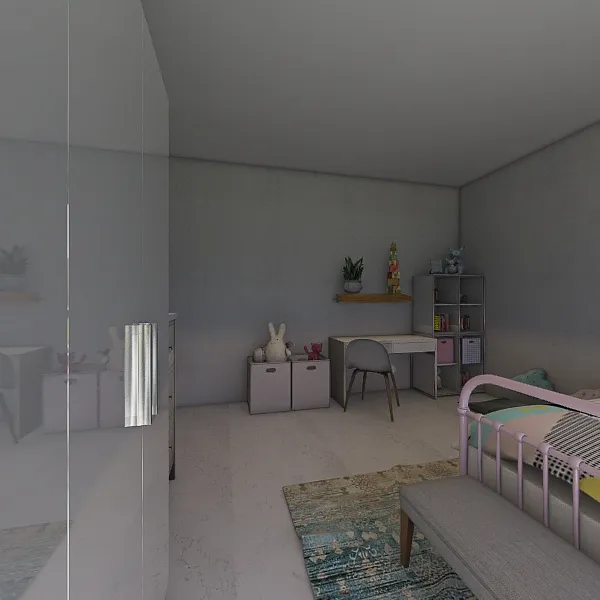 Asma kids bedroom 3d design renderings