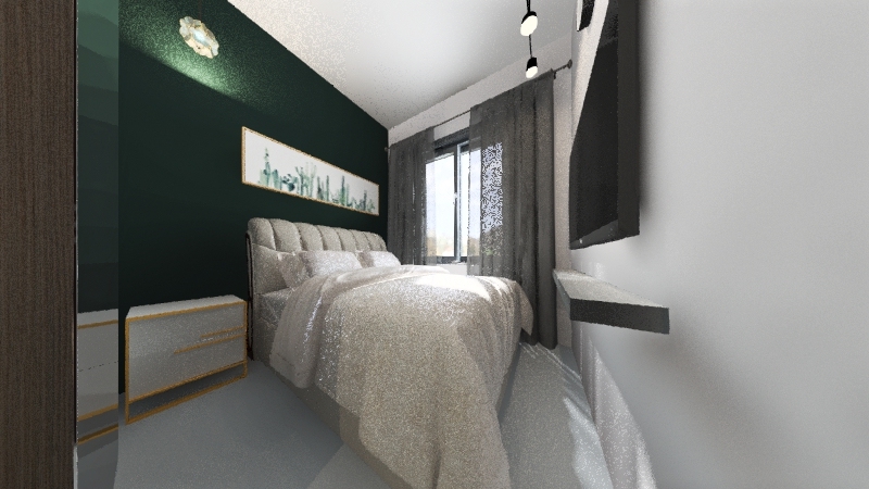 Albert's Bedroom 3d design renderings