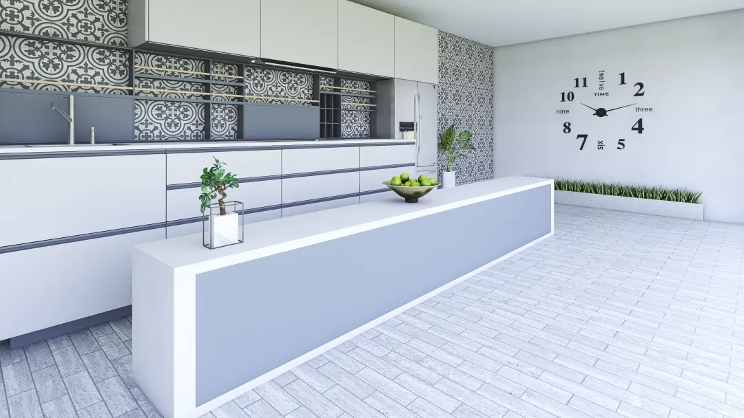Urban Kitchen 3d design renderings