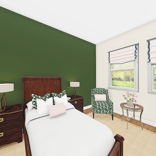 Single bedroom -Affectionate Assisted Living Home 3d design renderings