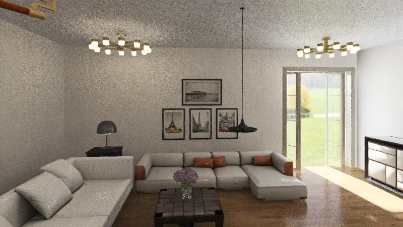 black and white house 3d design renderings