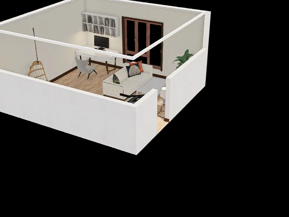 гостиная 1 3d design renderings