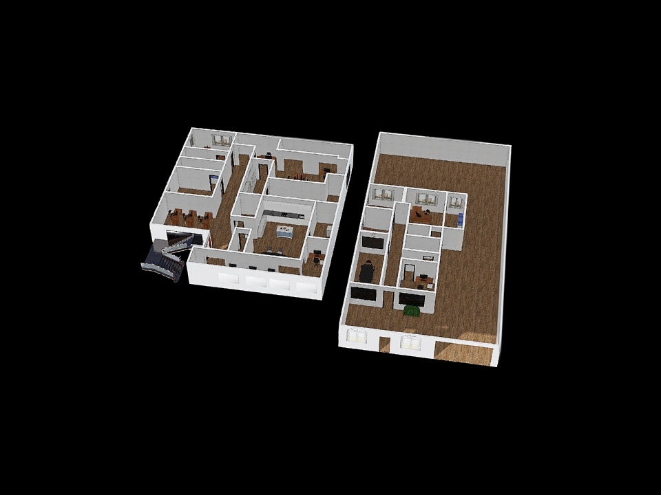 PLANO DE OFICINAS FONAC 3d design renderings