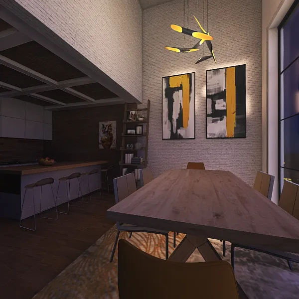 depa 2 recamaras loft 3d design renderings