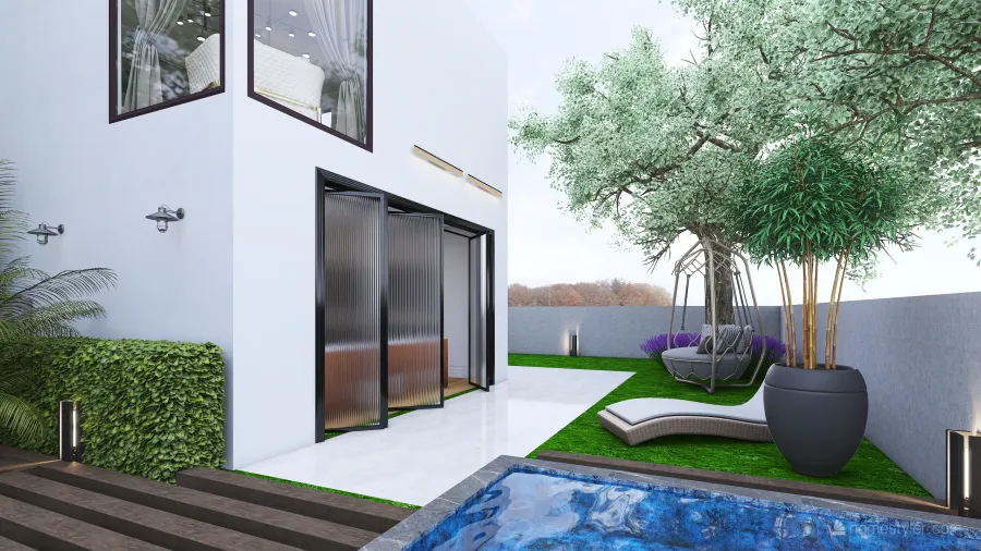 Contemporary White Unnamed space 3d design renderings