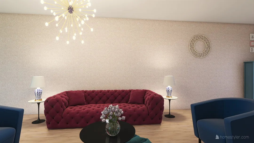 Ecko park house Living room 3d design renderings