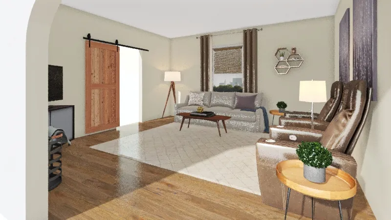 Sissy's Living Room 3d design renderings