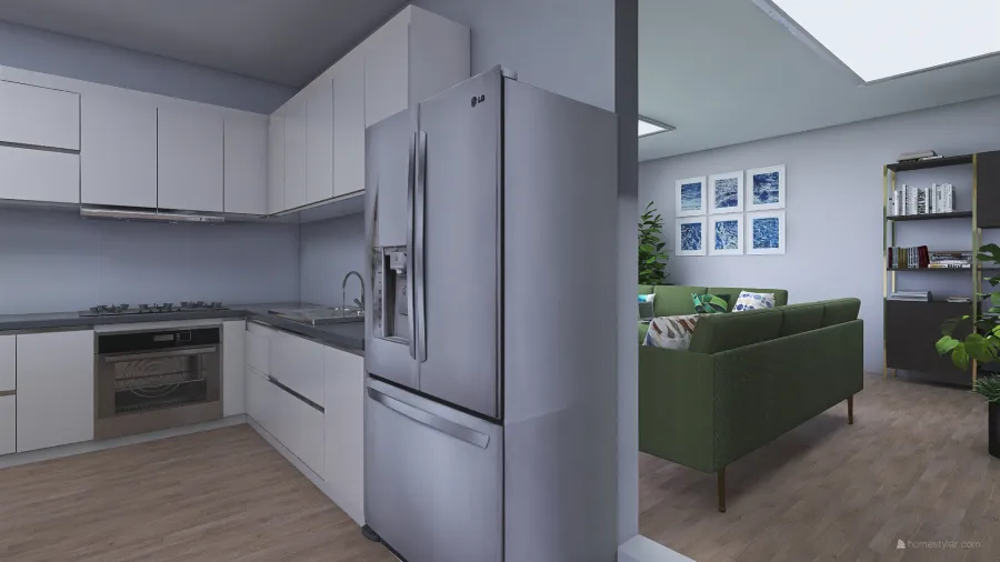 Kitchen/ Dining Room 3d design renderings