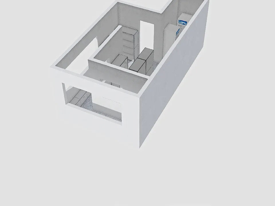 layout dalam ruang 3d design renderings