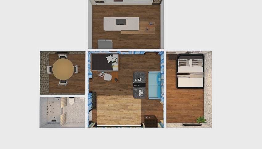 Small apartment 3d design picture 80.43