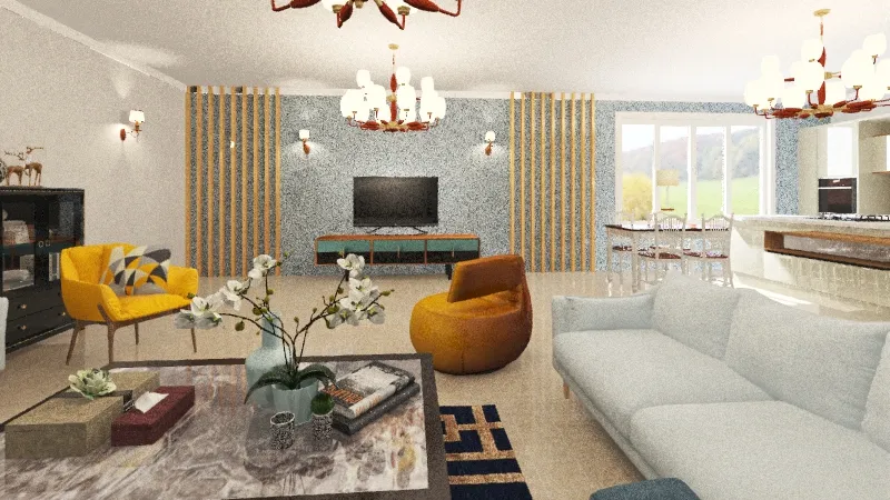 best design living room 3d design renderings