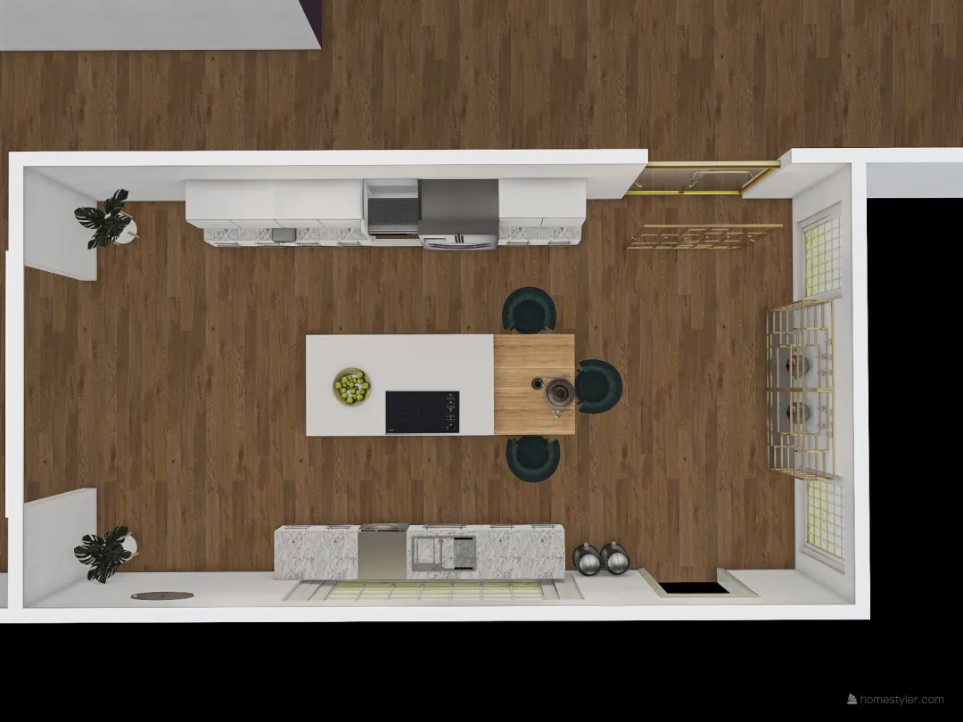 piso 1 3d design renderings