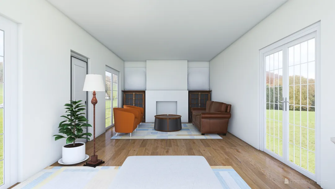 Liz - Living Room 3d design renderings