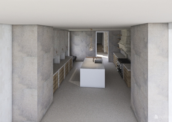 modern penthouse Design Rendering