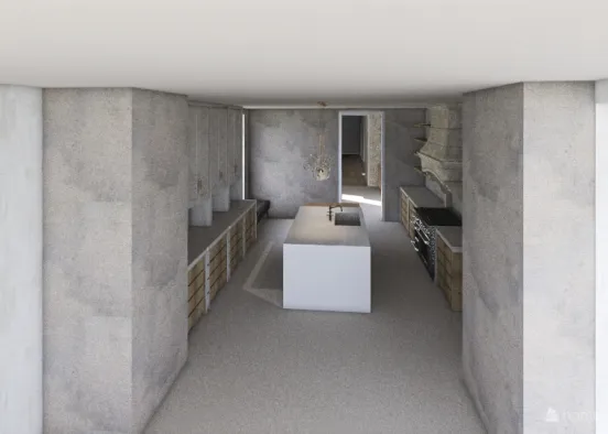 modern penthouse Design Rendering
