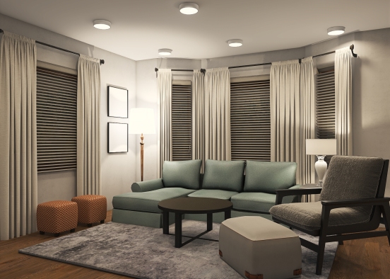 Ruth Living Room Design Rendering
