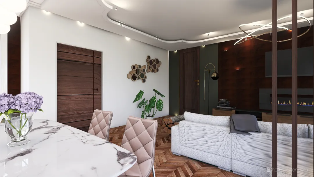 Luxury bronzo brunito 3d design renderings