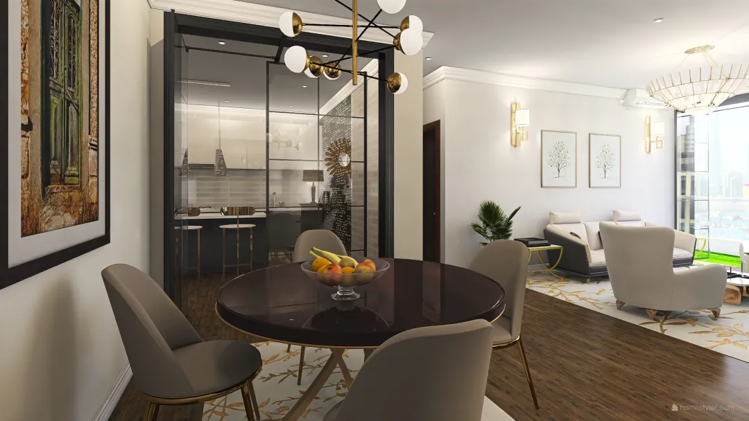FREESTYLED APARTMENT 3d design renderings