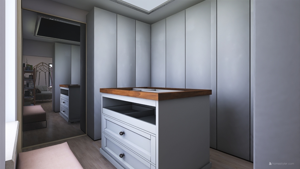 Loft Closet 3d design renderings