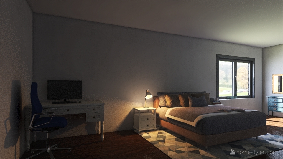 Dream bedroom J. Webb 3d design renderings