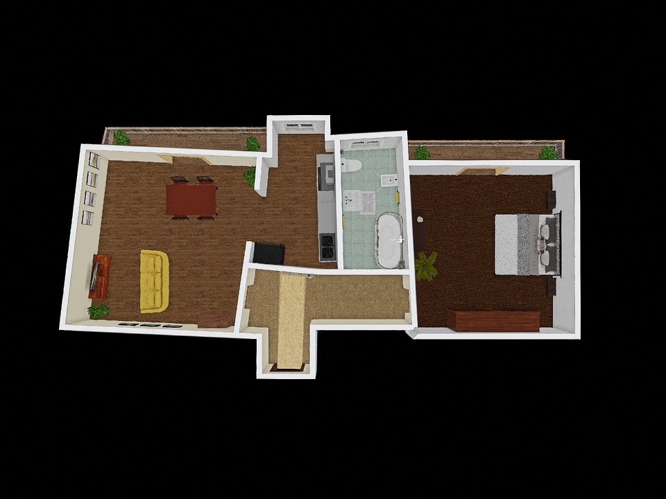 Appartamento Peretti 3d design renderings