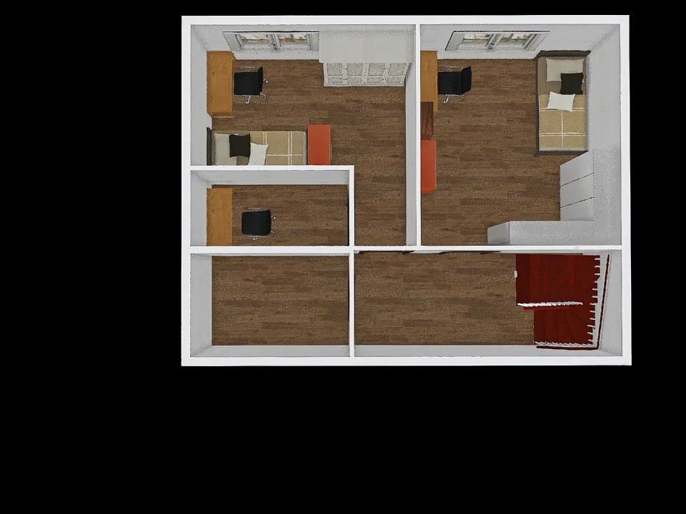 P2 - biuro u Krzysia 3d design renderings