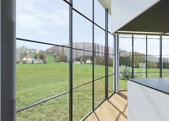casa de cristal prototipo Design Rendering