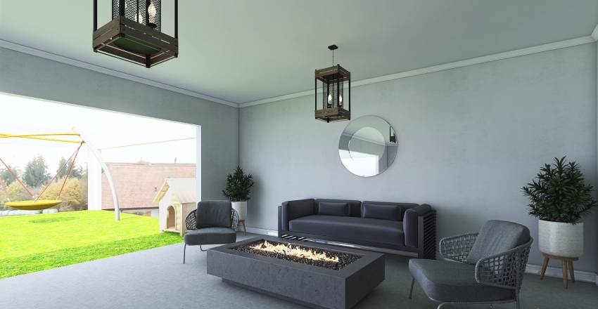 2bed 2bath Family Home w/ Lots of Space Interior Design Render