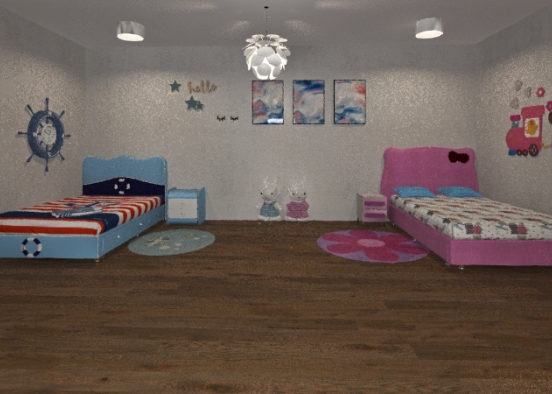 غرفه اطفال room Design Rendering