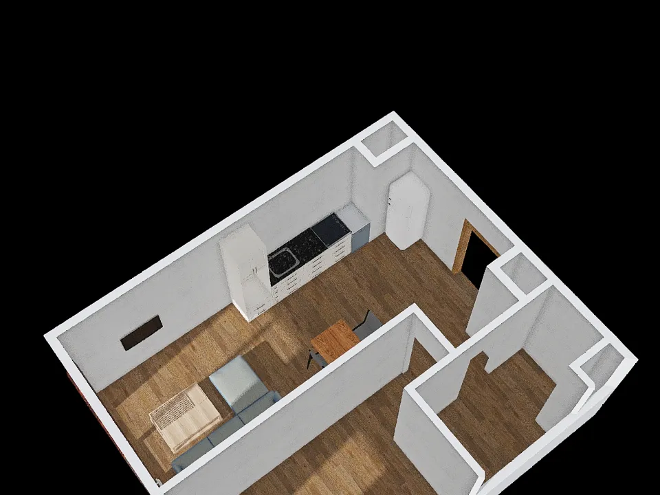 Mieszkanie A 3d design renderings