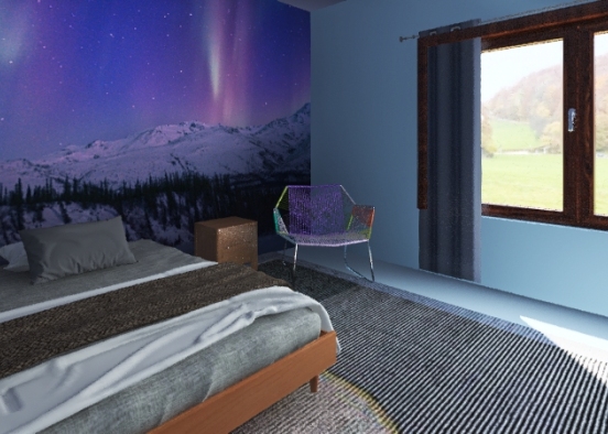 panorama bedroom(single room) Design Rendering